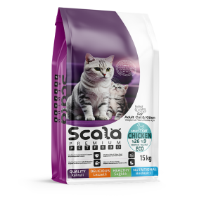 Scala  Basic Plus Yetişkin Kediler için 26/9 Tavuklu 15 kg