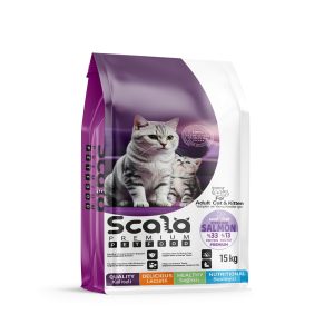 Scala Premium Kısırlaştırılmış Yetişkin Kediler için 33/13 Somonlu 15 kg