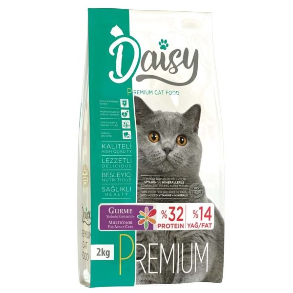 DAISY PREMIUM  YETİŞKİN KEDİ MAMASI  MULTICOLOR 32/14 TAVUKLU | 12-2 kg