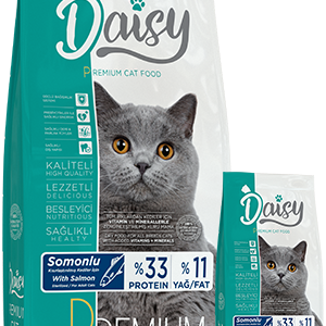 DAISY PREMIUM KISIRLAŞTIRILMIŞ YETİŞKİN KEDİ MAMASI  33/13 SOMONLU | 12 kg
