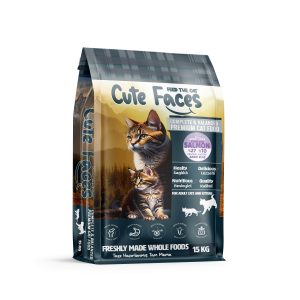 Cute Faces Kısırlaştırılmış Yetişkin Kedi Maması 27/10 Somonlu 15 kg